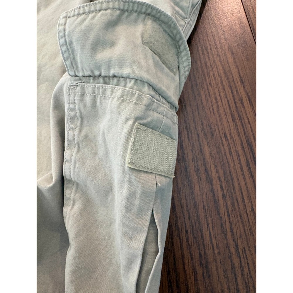 VanHeusen Men Cargo Shorts Size 38 Khaki Tan Cotton Elastic Waist Utility Pocket - Picture 4 of 13